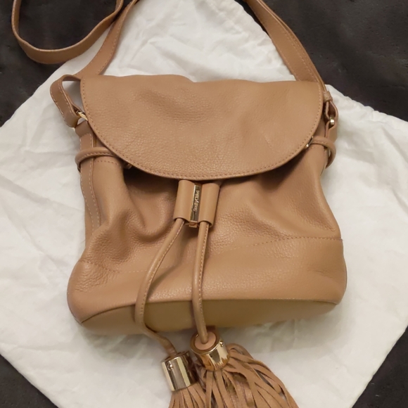 EUC See By Chole Tan Crossbody Bucket Bag - Picture 1 of 8